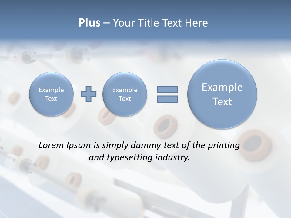 Fabrics Textile Manufacture PowerPoint Template