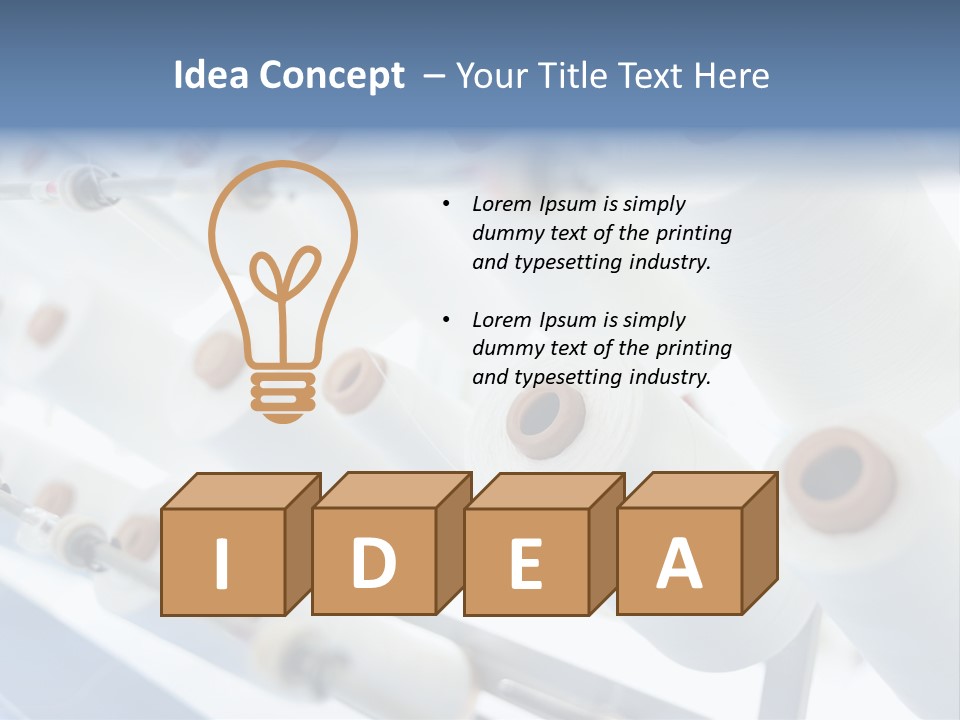 Fabrics Textile Manufacture PowerPoint Template