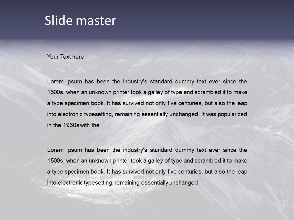 Norway Scandinavia Mountains PowerPoint Template