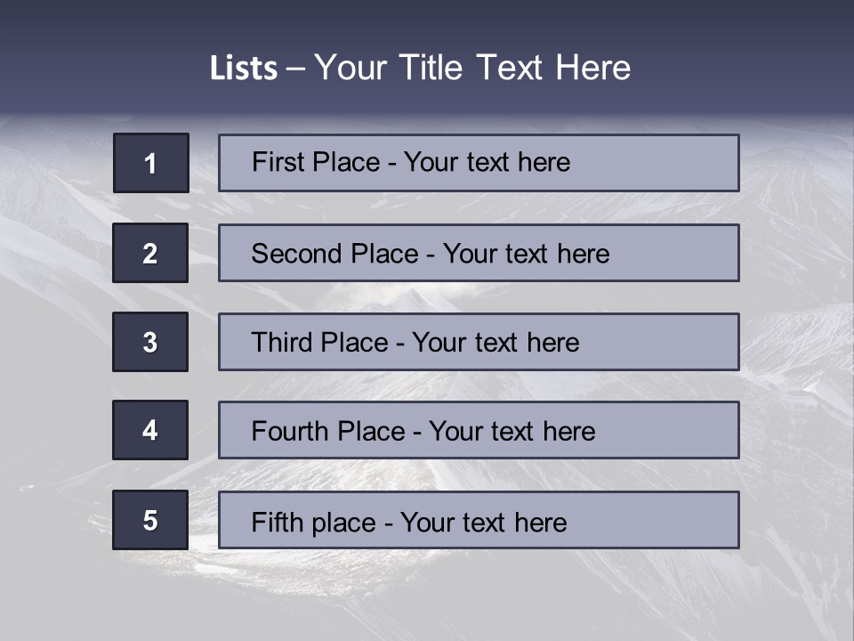 Norway Scandinavia Mountains PowerPoint Template