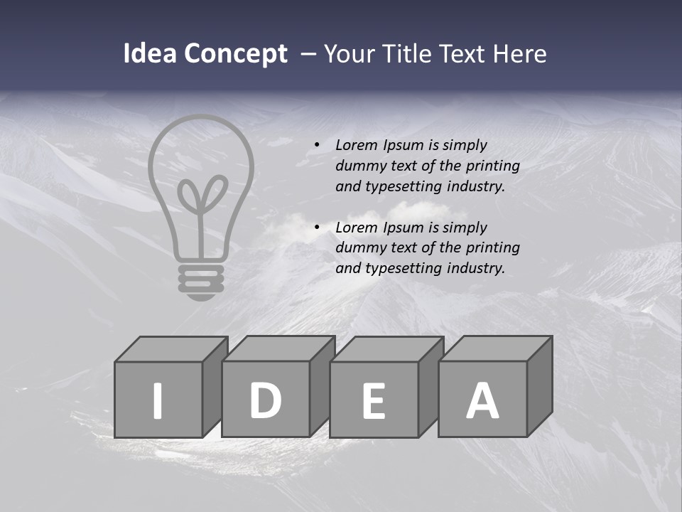 Norway Scandinavia Mountains PowerPoint Template