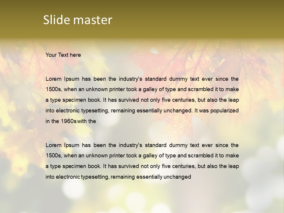 Foliage Day Outdoor PowerPoint Template