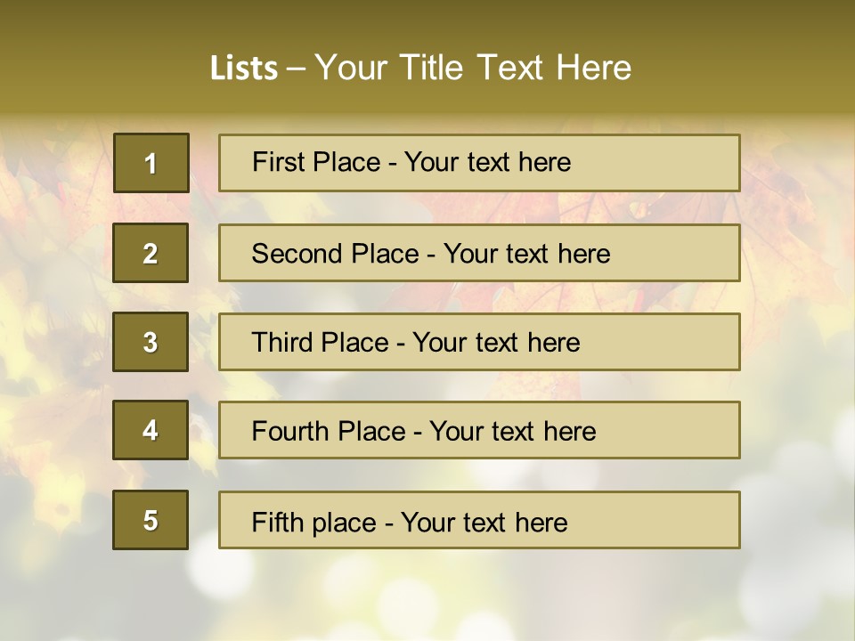 Foliage Day Outdoor PowerPoint Template
