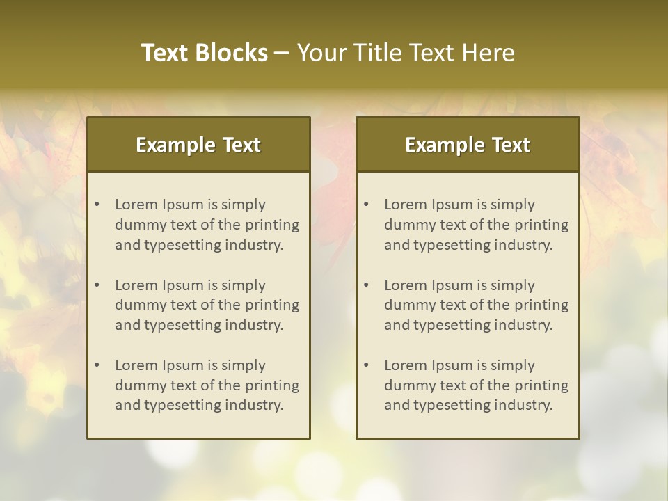 Foliage Day Outdoor PowerPoint Template