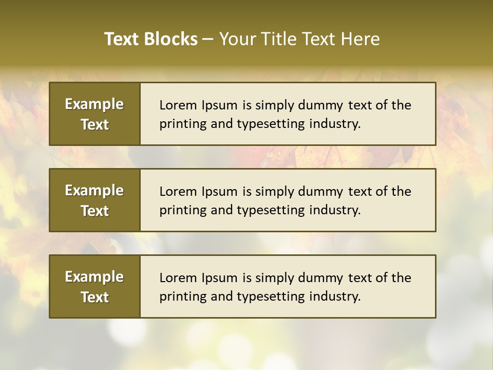 Foliage Day Outdoor PowerPoint Template