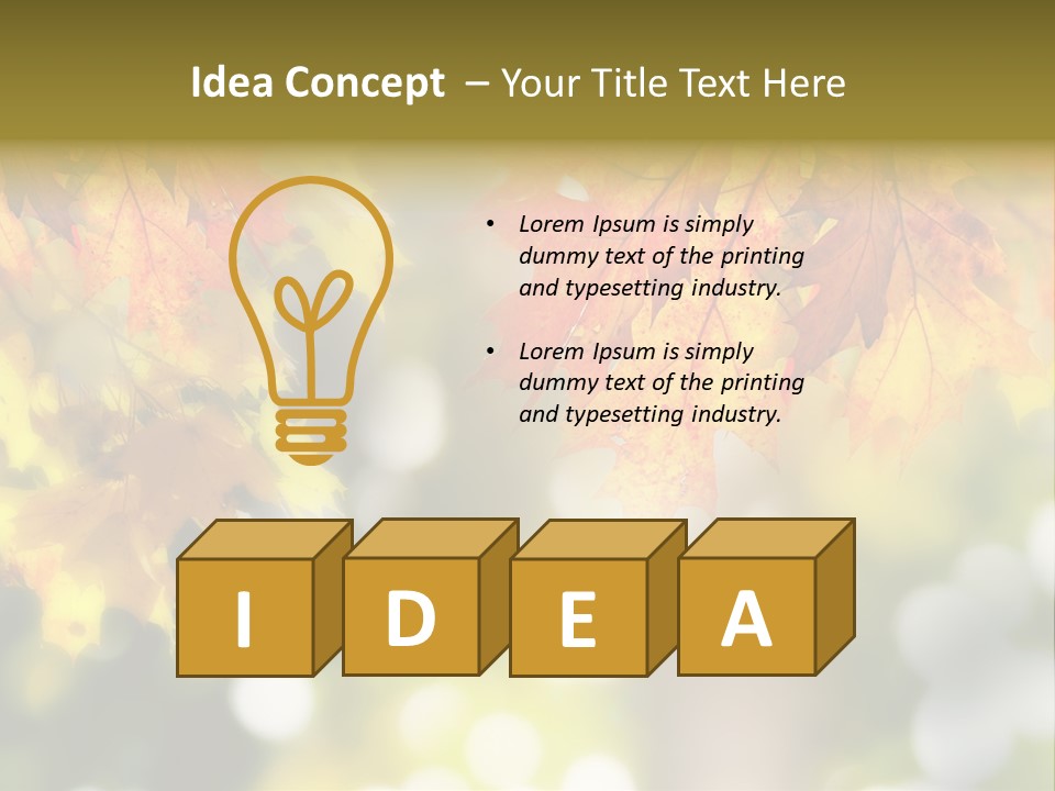 Foliage Day Outdoor PowerPoint Template