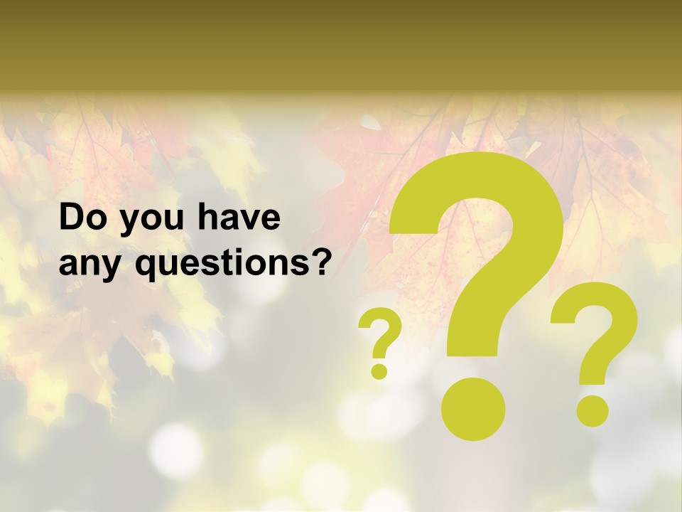 Foliage Day Outdoor PowerPoint Template