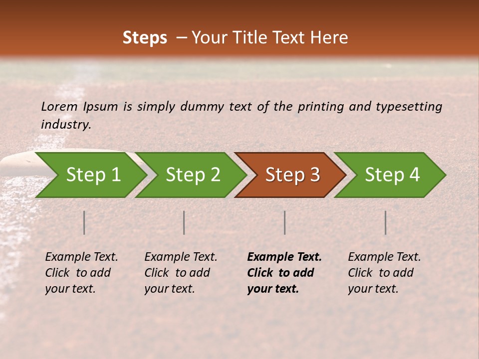 Athletics Recreation Horizontal PowerPoint Template