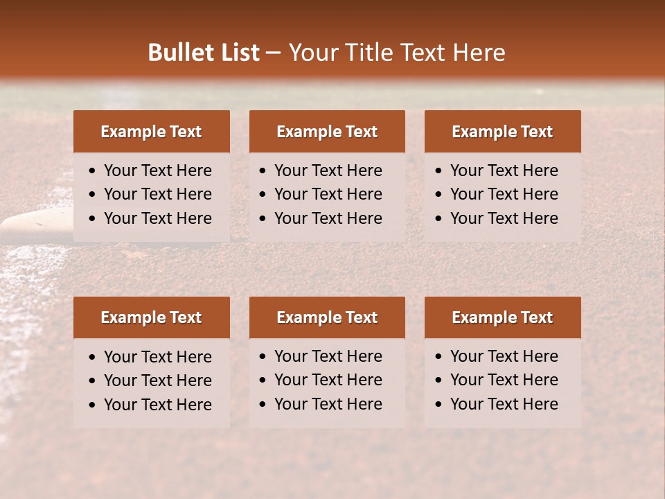 Athletics Recreation Horizontal PowerPoint Template