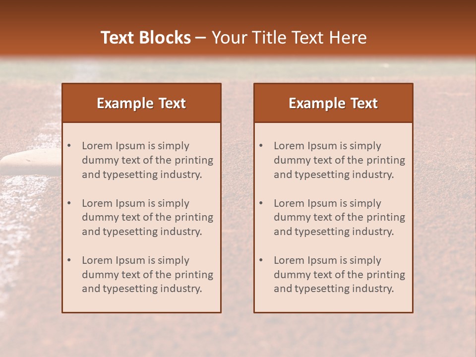 Athletics Recreation Horizontal PowerPoint Template