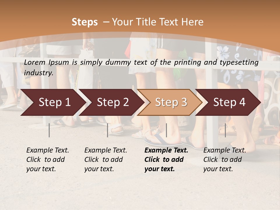 Copy Space Girl Shoes PowerPoint Template