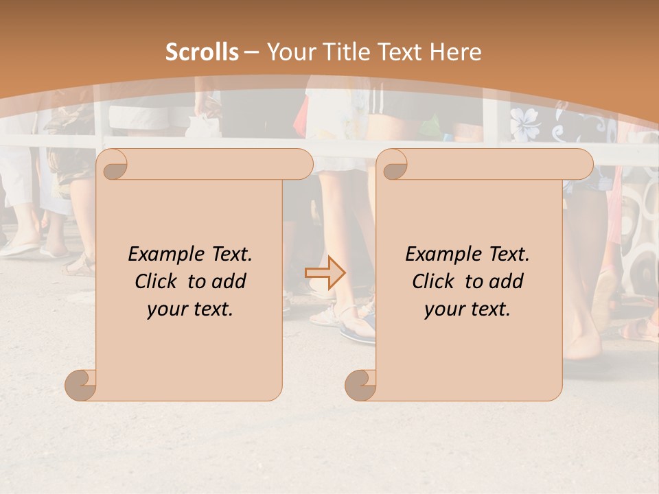 Copy Space Girl Shoes PowerPoint Template