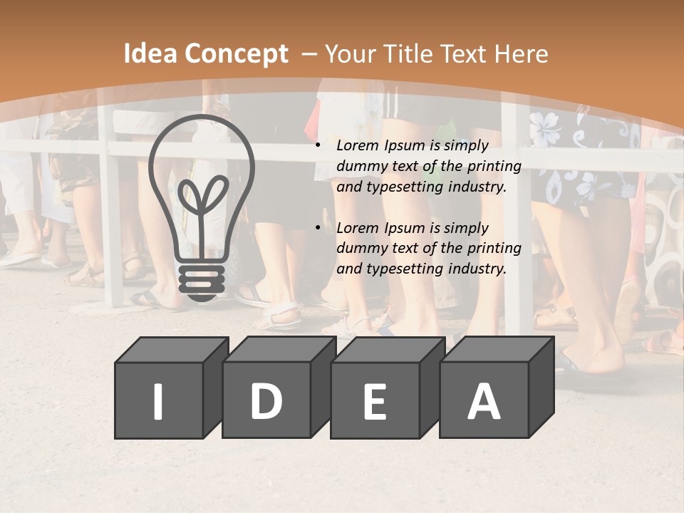 Copy Space Girl Shoes PowerPoint Template