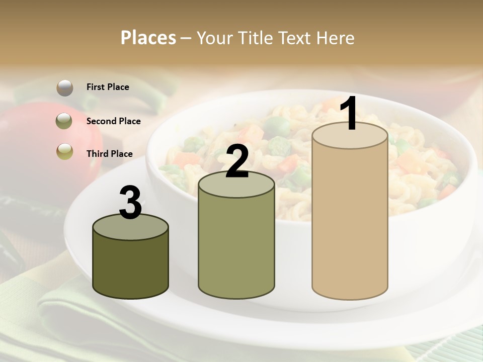 Dish Carrot Bean PowerPoint Template