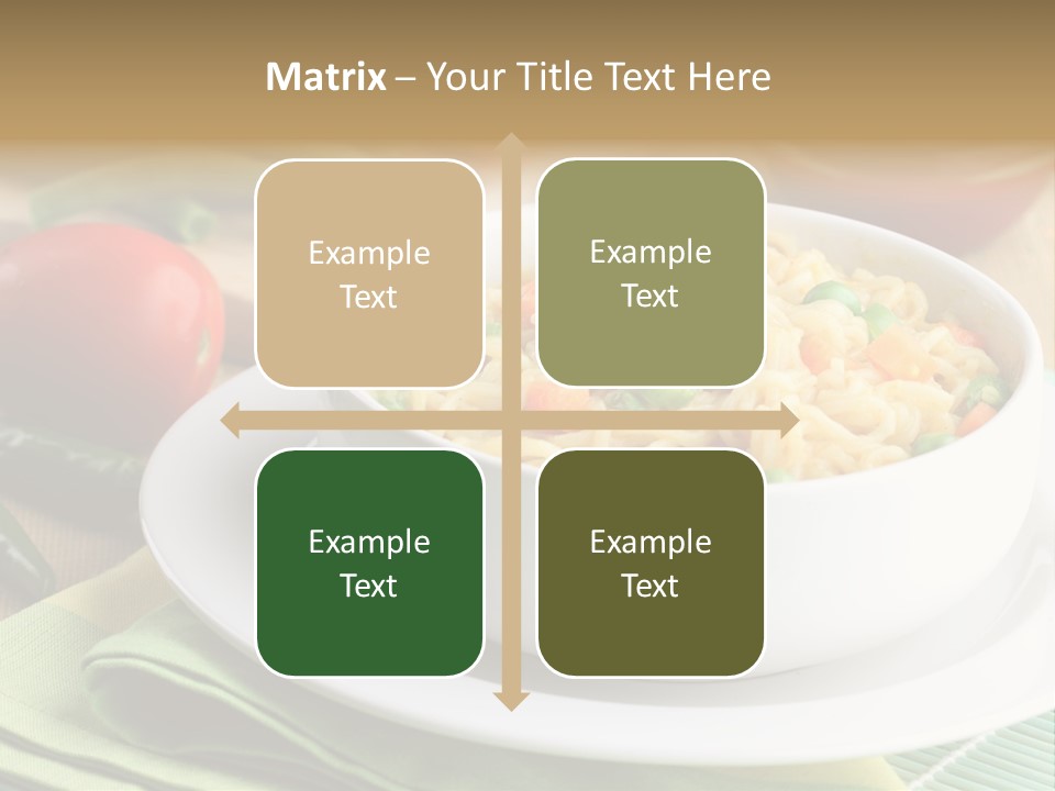 Dish Carrot Bean PowerPoint Template