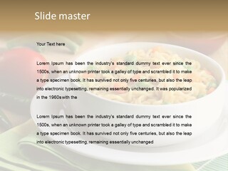 Dish Carrot Bean PowerPoint Template