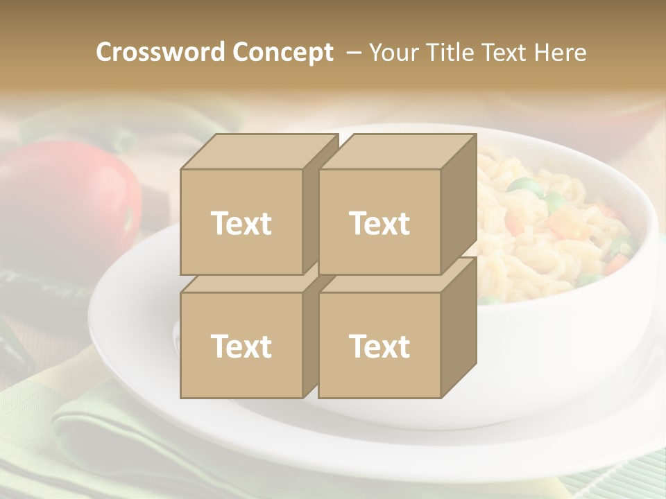 Dish Carrot Bean PowerPoint Template