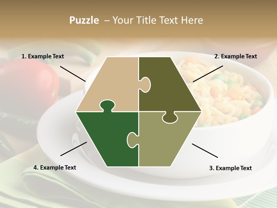 Dish Carrot Bean PowerPoint Template