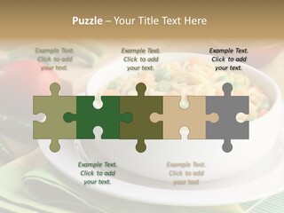 Dish Carrot Bean PowerPoint Template