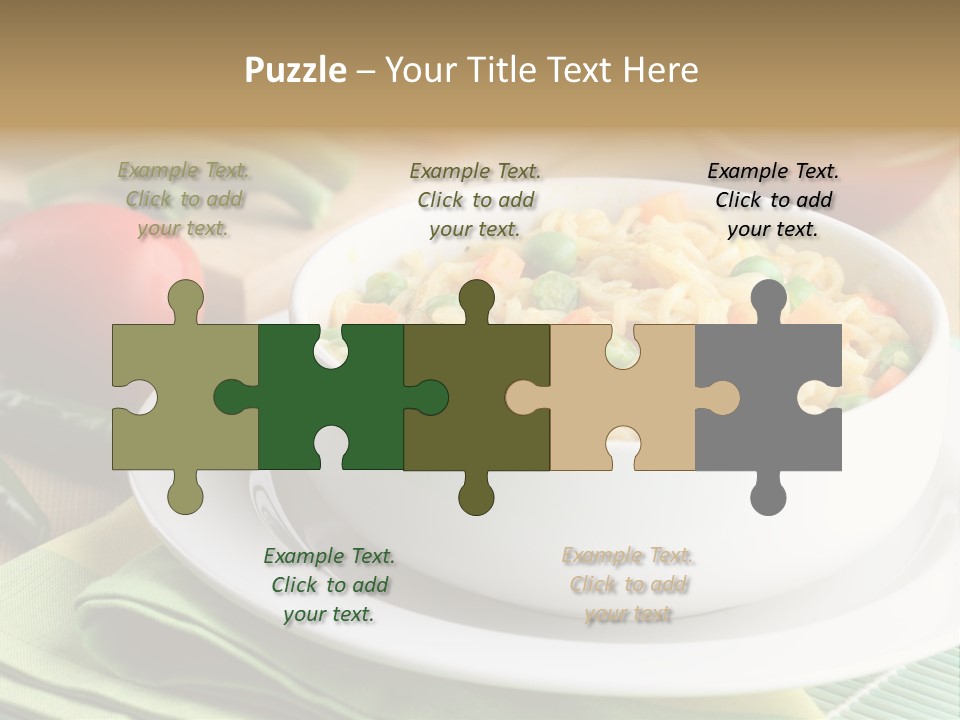 Dish Carrot Bean PowerPoint Template