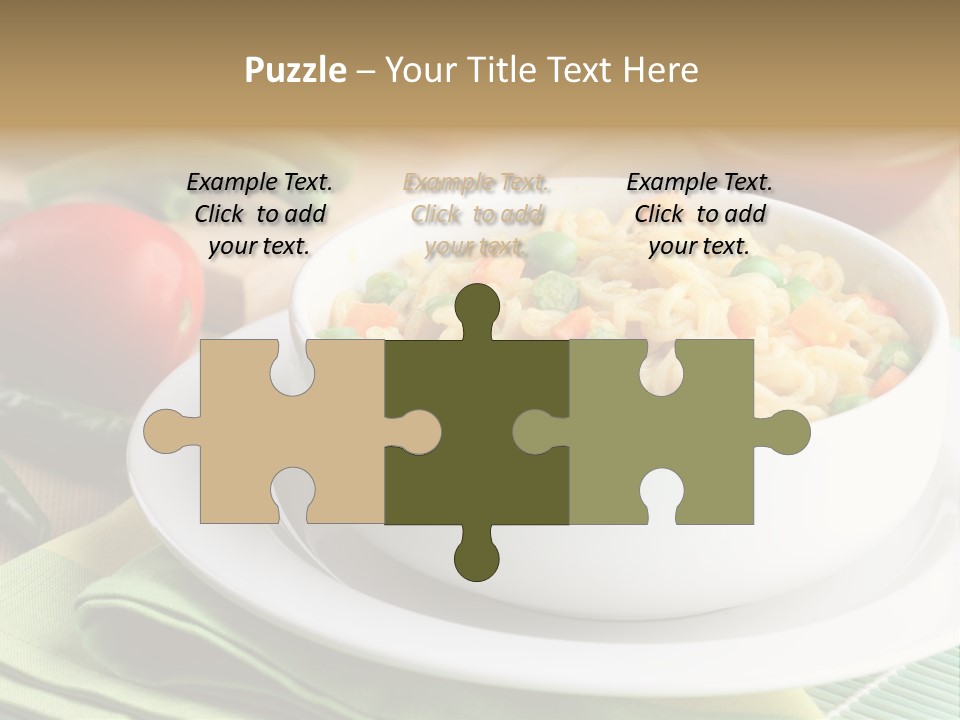 Dish Carrot Bean PowerPoint Template