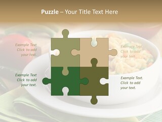 Dish Carrot Bean PowerPoint Template