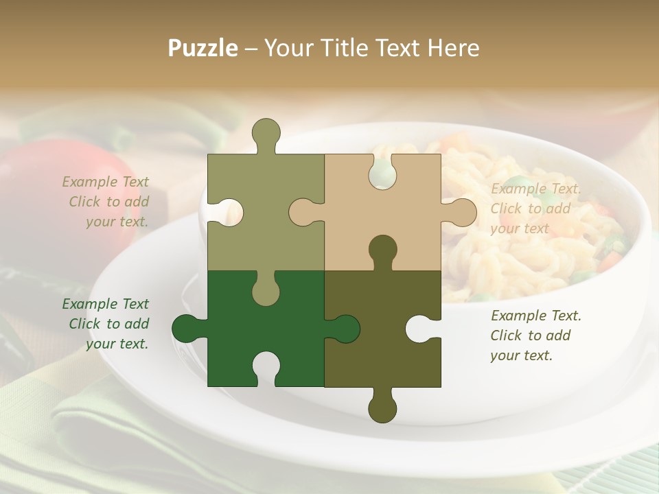 Dish Carrot Bean PowerPoint Template