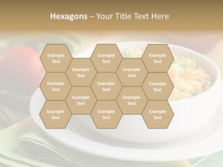 Dish Carrot Bean PowerPoint Template