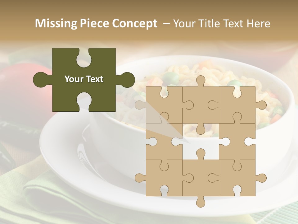 Dish Carrot Bean PowerPoint Template