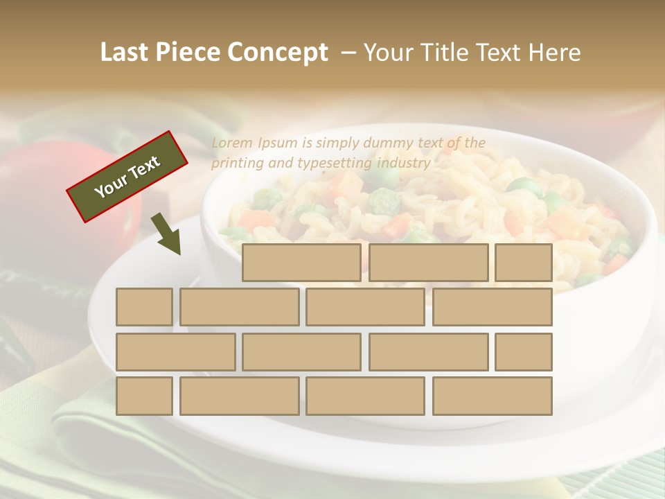 Dish Carrot Bean PowerPoint Template