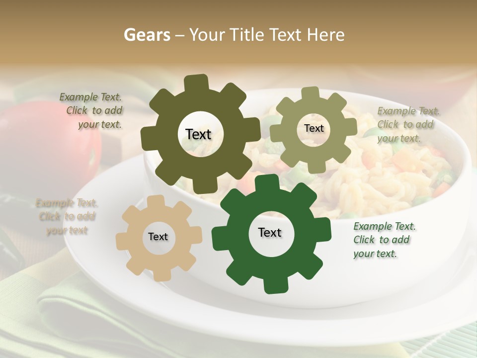 Dish Carrot Bean PowerPoint Template