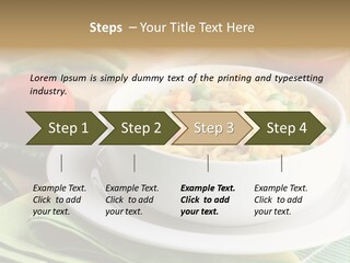 Dish Carrot Bean PowerPoint Template