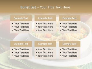 Dish Carrot Bean PowerPoint Template