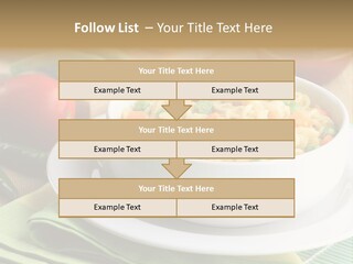 Dish Carrot Bean PowerPoint Template