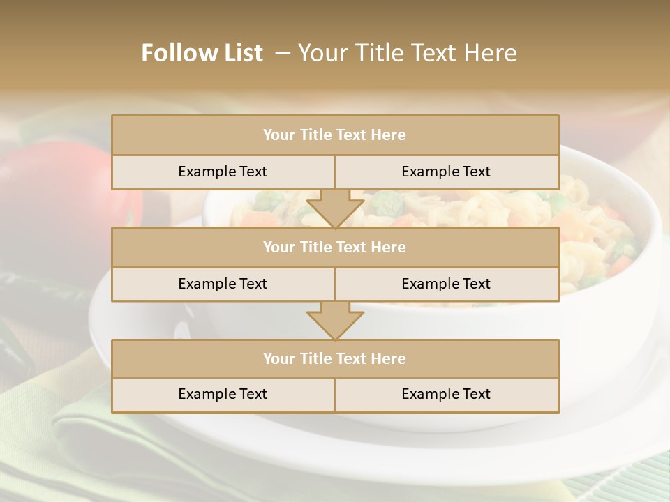 Dish Carrot Bean PowerPoint Template