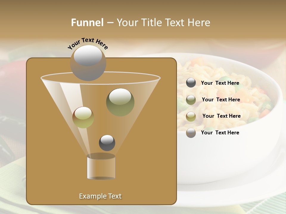 Dish Carrot Bean PowerPoint Template