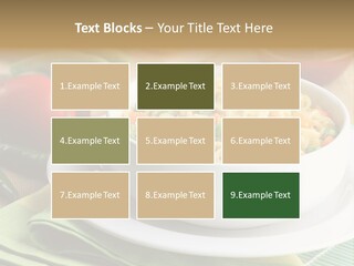 Dish Carrot Bean PowerPoint Template