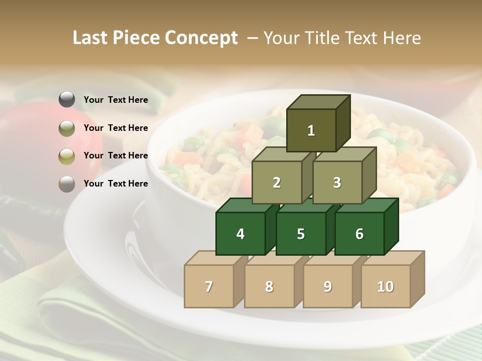 Dish Carrot Bean PowerPoint Template