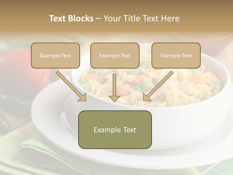 Dish Carrot Bean PowerPoint Template