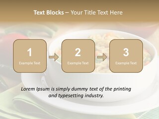 Dish Carrot Bean PowerPoint Template