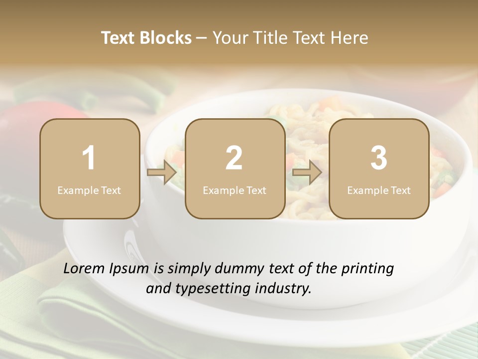 Dish Carrot Bean PowerPoint Template