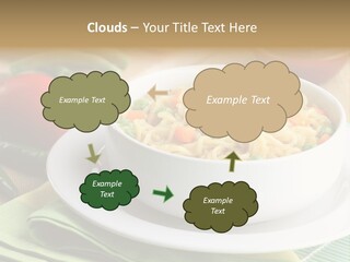 Dish Carrot Bean PowerPoint Template