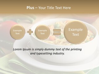 Dish Carrot Bean PowerPoint Template