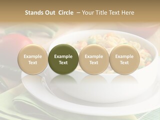Dish Carrot Bean PowerPoint Template