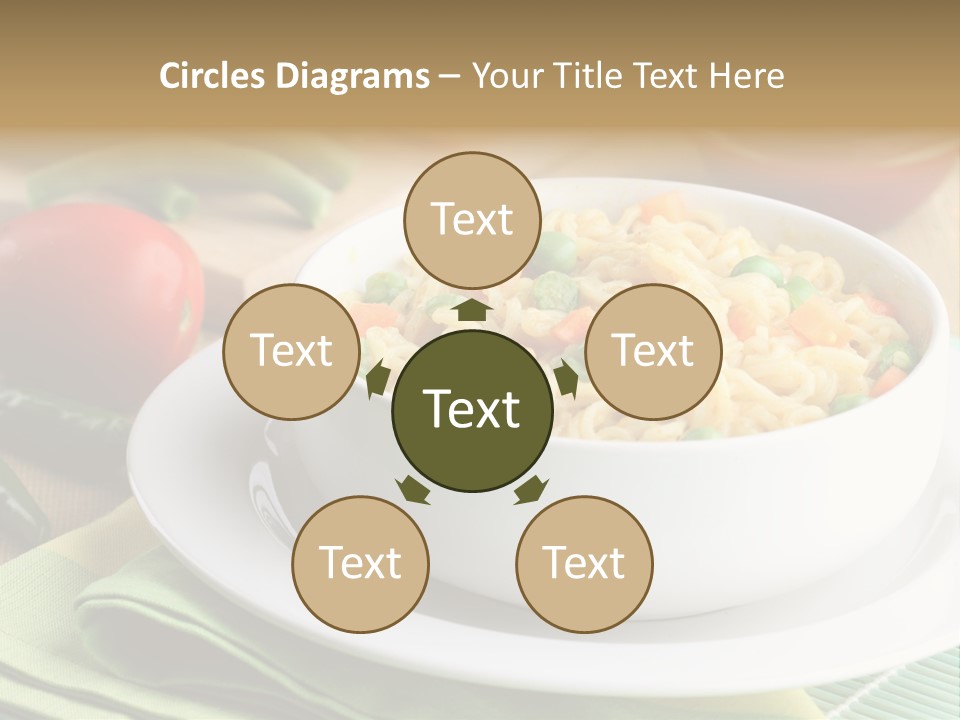 Dish Carrot Bean PowerPoint Template