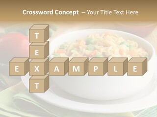 Dish Carrot Bean PowerPoint Template
