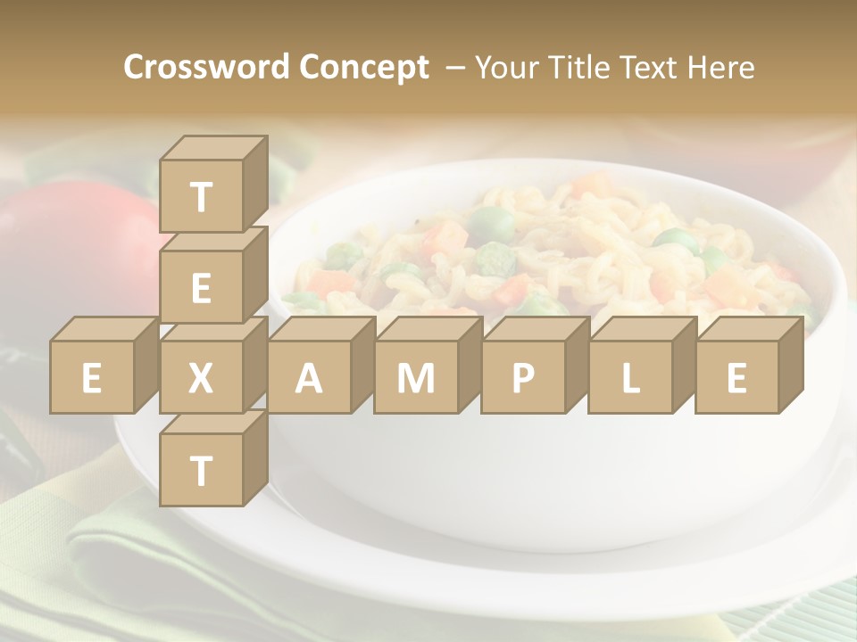 Dish Carrot Bean PowerPoint Template