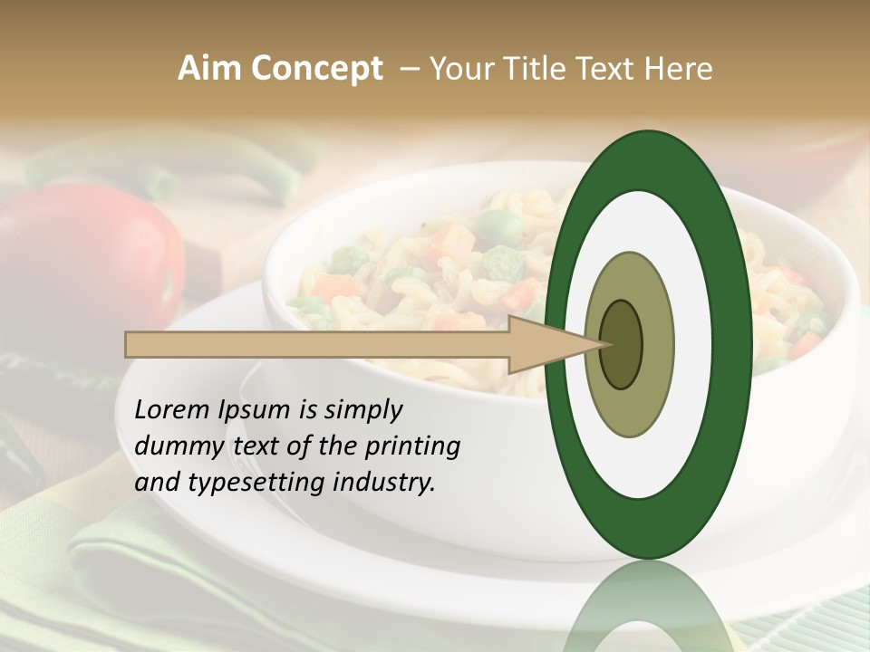 Dish Carrot Bean PowerPoint Template