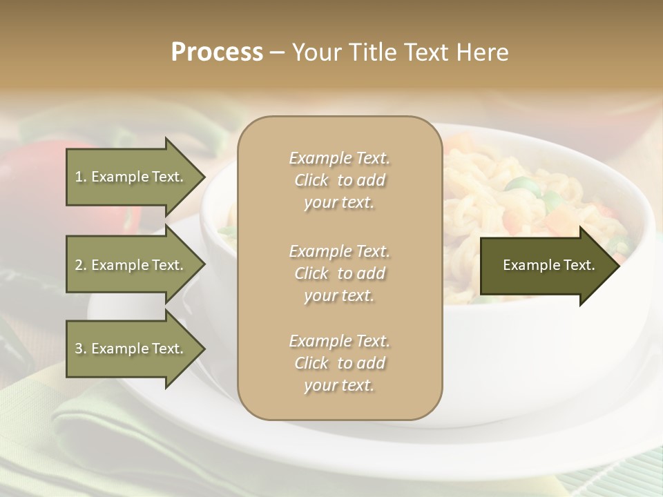 Dish Carrot Bean PowerPoint Template