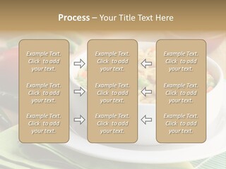 Dish Carrot Bean PowerPoint Template